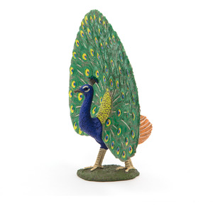 PAPO Farmyard Friends Peacock Toy Figure - Blue by PAPO