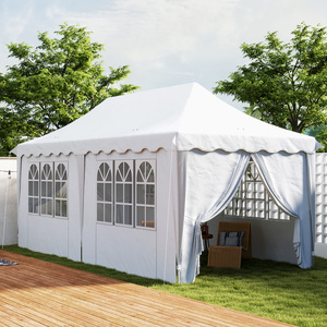 Outsunny 3 x 6m Pop Up Gazebo with Sides Carry Bag and Sand Bags - White by Outsunny
