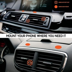 Clutch Magnetic Car Dashboard Phone Mount - Silver by iJoy