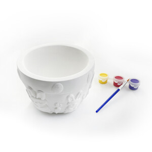 Paint Your Own Flowerpot - White