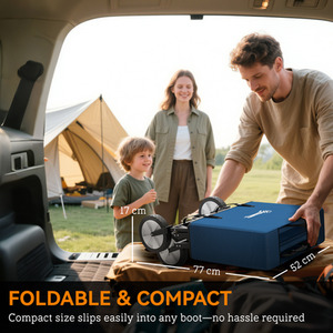 Outsunny Folding Outdoor Storage Bag with Telescopic Handle by Outsunny