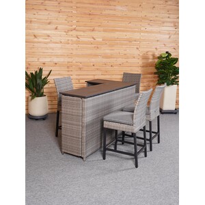 New Hampshire 5 Piece Bar Set - Grey by Malay