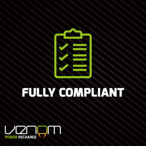 Rechargeable AAA Batteries - High Capacity 800mAh (4 Pack) - Black by Venom