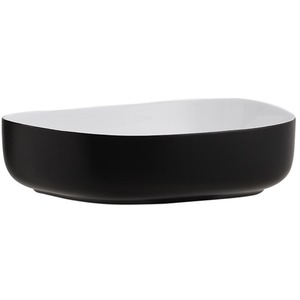 Irregular Ceramic Bathroom Basin With Waste Drainer - White by Livingandhome