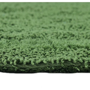 Luxury Reversible Cotton Pedestal Mat - Bottle Green by Homescapes
