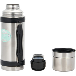 Nitro 2-Cup Flask - Silver by Nitro
