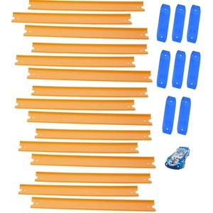 Mattel Hot Wheels Track Builder Straight Track with Car - Multi-Coloured by Hot Wheels