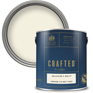 Crown Crafted Luxurious Flatt Matt Paint - Collector's White by Crown Paints