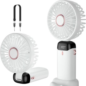 Mini Handheld USB-C Rechargeable Fan - White by Dyzi