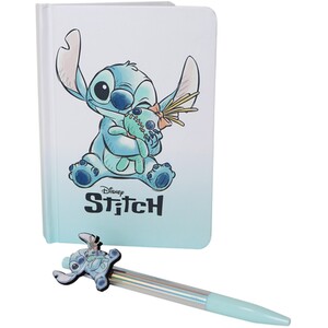 Stitch A5 Squishy Notebook with Pen Set - White and Blue by Stitch