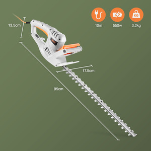 550W Electric Hedge Trimmer - Grey by VonHaus
