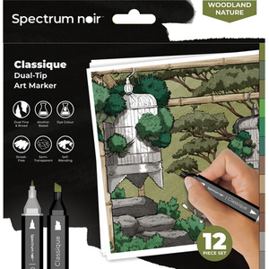 Spectrum Noir Classique 12 Pack - Woodland Nature by Spectrum Noir