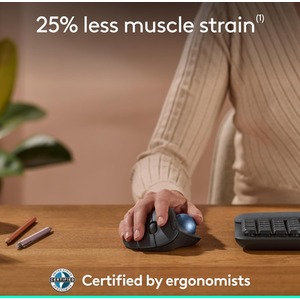 Logitech ERGO M575S Wireless Trackball Mouse - Multicolour by Logitech