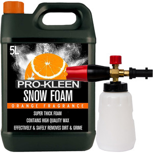 Snow Foam Shampoo with Karcher K Series Snow Foam Lance Pressure Washer - White / 5L Orange by Pro-Kleen