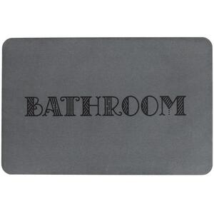 Bathroom Grey Stone Non Slip Bath Mat - Grey by Artsy Mats