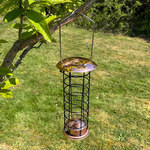 Copper Style Hanging Bird Suet Fat Ball Feeder - Copper / 2 by Selections