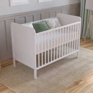 Levi Cot Bed With Mattress - White by Love For Sleep