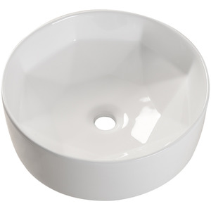 Ceramic Bathroom Basin with Multiple Design Options - White / 40.5cm by Livingandhome