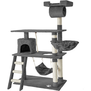tectake Cat Tree Scratching Post Marcel - Grey by tectake