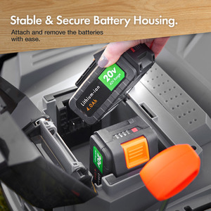 Lawn Scarifier Aerator Rake Cordless 40V - Grey by VonHaus