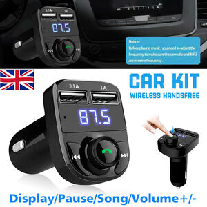 Car 5.0 FM Transmitter and MP3 Player Kit - Black