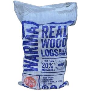 Kiln Dried Hardwood Firewood Logs - Brown by Warma