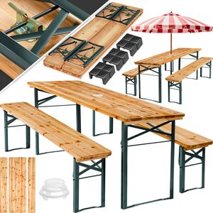 Picnic Bench Set - Brown by tectake