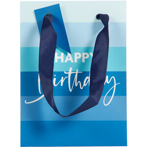 Pack of 5 Multi Sized Gift Bags - Blue