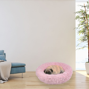 Fluffy Dog Bed in Pink - Pink / M by Actiaspet