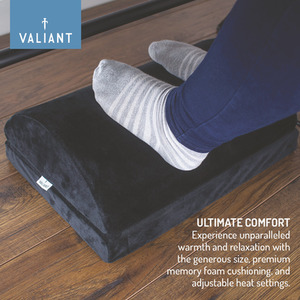 Valiant Under Desk Heated Footrest - Black by Valiant