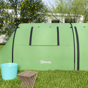 Outsunny 2 Room Camping Tent for 3-4 Man, 3000mm Waterproof by Outsunny