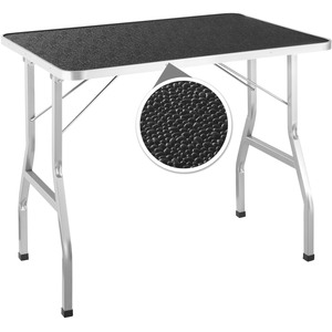 Dog Grooming Table With Arm - Black/Grey by tectake