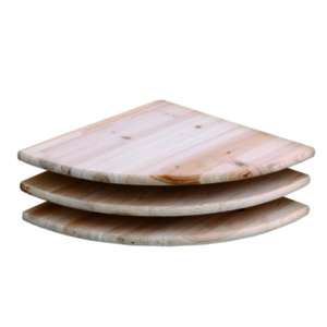 Pine Corner Shelf Units Set - Pine