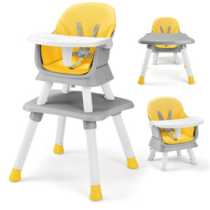 6-in-1 Baby Highchair - Yellow by Costway