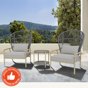 Darcie Bistro Set - Grey by Malay