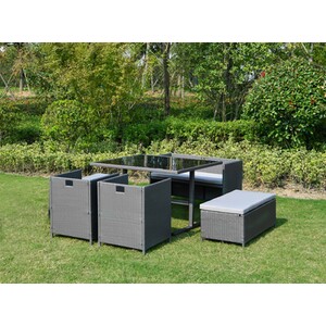 7 Piece Havana Sofa Set - Grey by Outdoor Essentials