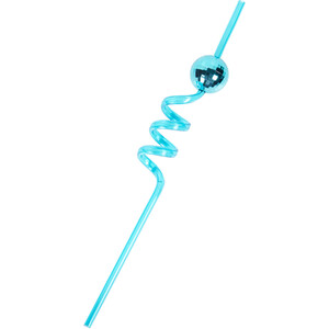 Pack of 4 MY Disco Ball Shaped Straws - Multicolour by My Kitchen
