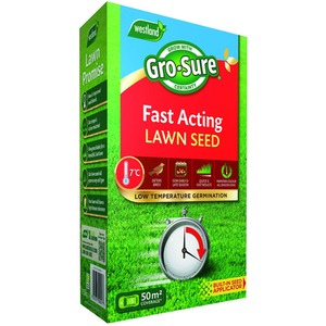 Gro-sure Fast Acting Lawn Grass Seed - Buy 1 by Gro-Sure