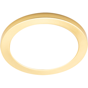 Darly LED 18 Watt Flush Ceiling or Wall Light - Satin Brass by Litecraft