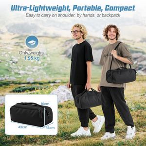 Portable Folding Camping Bed - Black by Costway