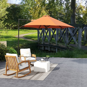 Outsunny 2.5M 360 degree Rotation Garden Cantilever Parasol by Outsunny