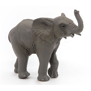 PAPO Wild Animal Kingdom Young Elephant Toy Figure - Grey by PAPO