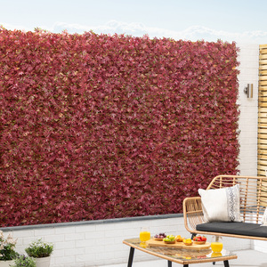 Artificial Red Acer Trellis - Red by Christow