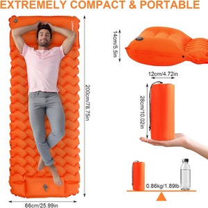 Inflatable Ultralight Camping Mat with Pillow