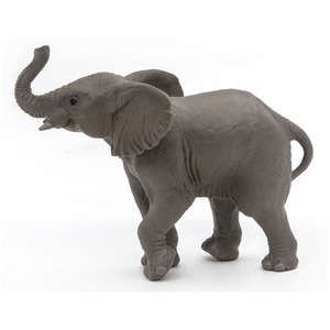 PAPO Wild Animal Kingdom Young Elephant Toy Figure - Grey by PAPO