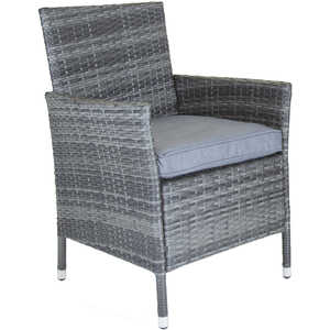 Garden Outdoor 6 Piece Rattan Dining Set Grey - Grey by Charles Bentley