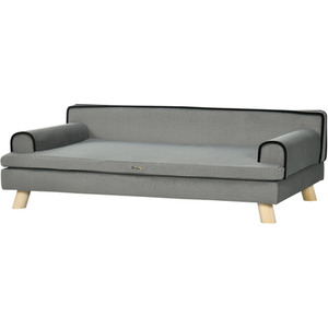PawHut Dog Sofa with Legs Water-resistant Fabric - Grey by PawHut