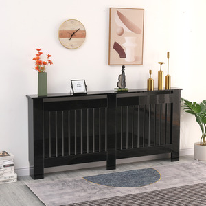 HMD High Gloss Black Radiator Cover - Black / Extra Large by HMD Furniture