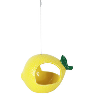 Lemon Bird Feeder - Yellow