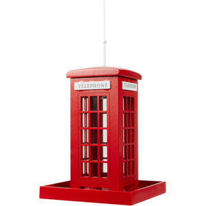 Telephone Box Feeder - Red